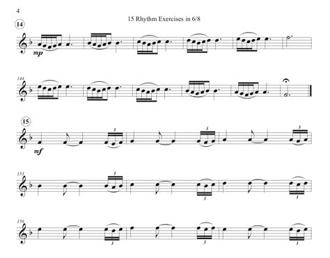 15 Rhythm Exercises In 68 Solo Oboe Digital Download Jdw Sheet Music