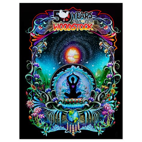 We Are Stardust 50th Anniversary Foil Poster Shop The Woodstock Official Store