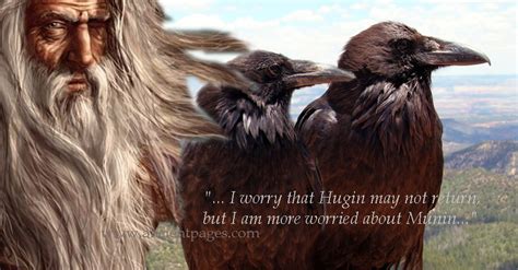 Huginn And Muninn Powerful Ravens Of Odin Supreme God In Asgard In Norse Mythology Ancient Pages