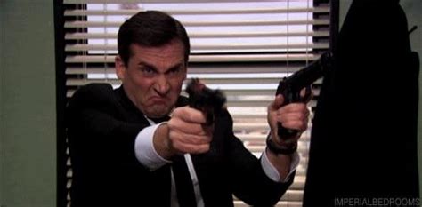 everyone got made at dwight for shooting a gun in the office but michael shot 18 rounds and no