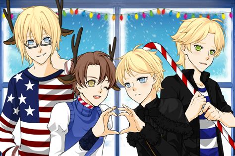 Hetalia Christmas By Amyrose2411 On Deviantart