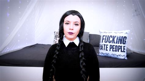 tw pornstars lana luv cosplay 💜 vip fanclub twitter 🖤new video🖤 wednesday addams is being