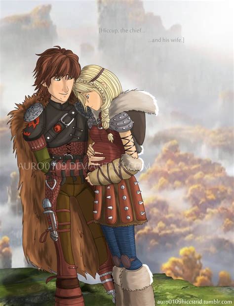 Hiccup The Chief And His Wife Astrid By Auro0109 Hiccup The Chief And