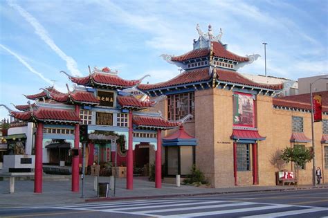 Central plaza, the nucleus of l.a.'s chinatown, located off college st. CHINATOWN - Angels Walk LA