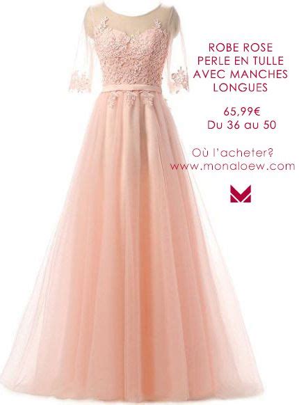 Robe demoiselle d'honneur longue rose perle à col asymétrique. Magnifique robe de soirée pour demoiselle d'honneur ...