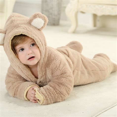 Brown Bear Onesie For Baby And Toddler Animal Kigurumi Pajama Halloween