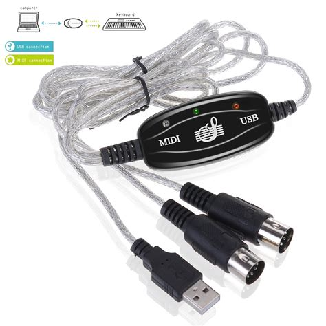 5 Pin Midi Cable Line Music Editor Midi To Usb Cable Keyboard Cable