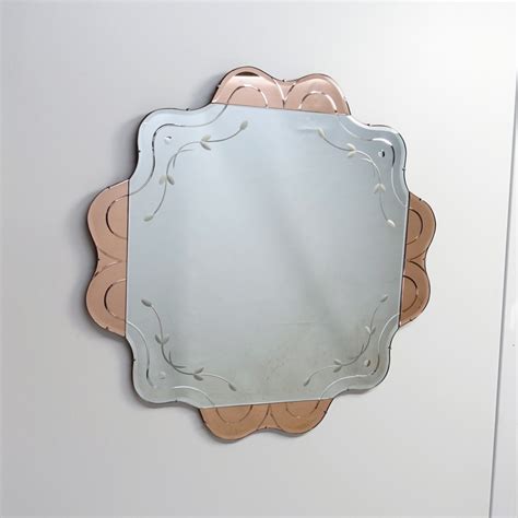 Art Deco Bevelled Edge Wall Mirror 1930s