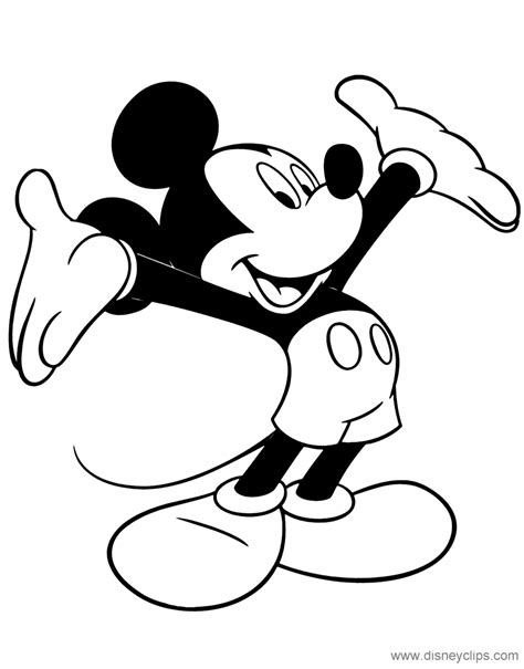 If you want colored picture to print then click print link for color. Mickey Mouse Coloring Pages | Disney Coloring Book