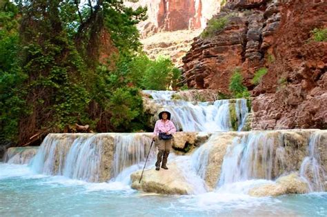 Beaver Falls Havasupai Az Beaver Falls Waterfall Outdoor