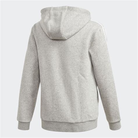 Medium grey heather / legacy red. adidas Full Zip Hoodie - Grey | adidas US