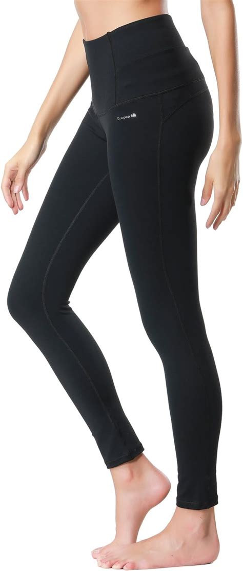 Black Movlo Compression Leggings Yoga Pants For Women Tight Workout Gym