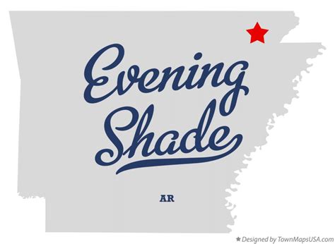 Map Of Evening Shade Greene County Ar Arkansas