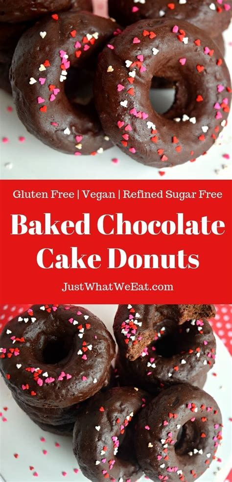Baked Chocolate Cake Donuts Gluten Free Vegan Recipe Chocolate