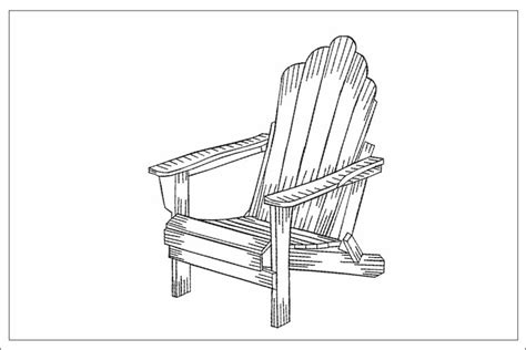 Adirondack Chair Sketch Embroidery 2275916