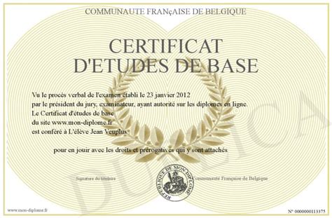 Certificat D Etudes De Base