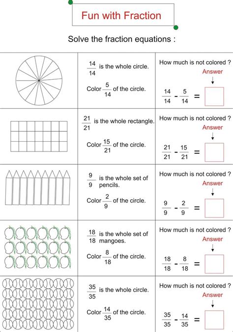 Math+fun.com offers online tutorial and testing for subjects such as arithmetic, algebra math is fun. Fraction is fun - page 5