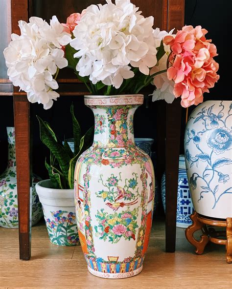 Large 18 Chinese Vase Decor Chinoiserie Decorating Vases Decor