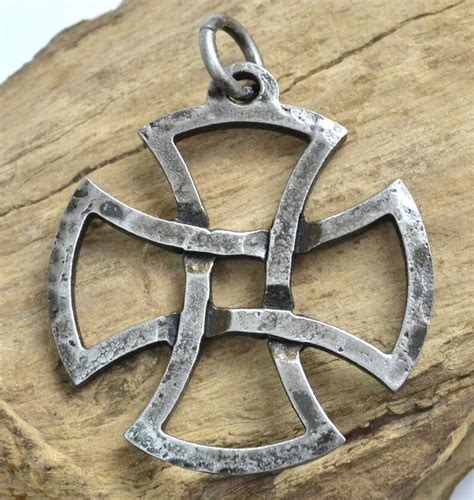 Templar Cross Forged Amulet Talisman Pendant Celtic Christian Etsy