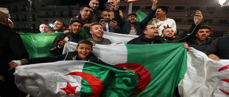 Algerian People Celebrate On President Bouteflika Resignation Algiers