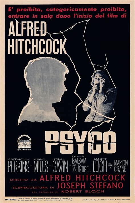 Psycho 1960 Movie Posters Poster Horror Movie Posters