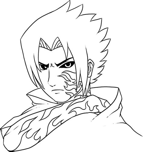 Desenho De Sasuke Do Naruto Para Colorir Tudodesenhos