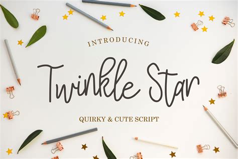 Twinkle Star Font By Flycatcher Design Font Bundles