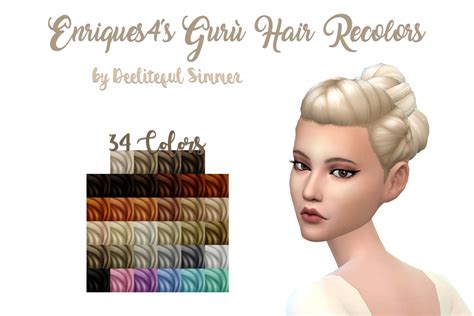 My Sims 4 Blog Hair Recolors By Deelitefulsimmer