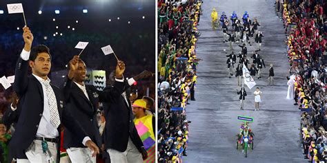 Rio 2016 First Ever Team Of Refugee Athletes Receive Standing Ovation During Opening Ceremony