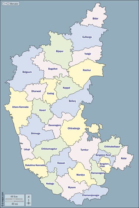 Browse karnataka (india) google maps gazetteer. Karnataka free map, free blank map, free outline map, free base map outline, districts, names, color