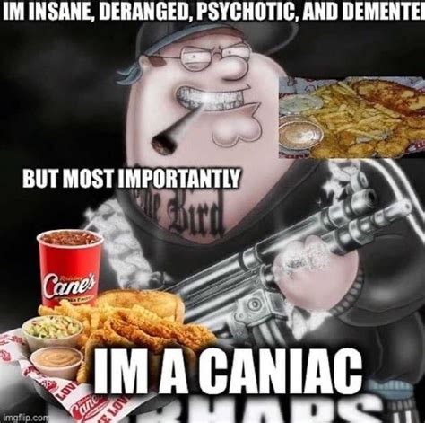 im insane deranged psychotic and dementei but most importantly im a caniac f fi pan ifunny