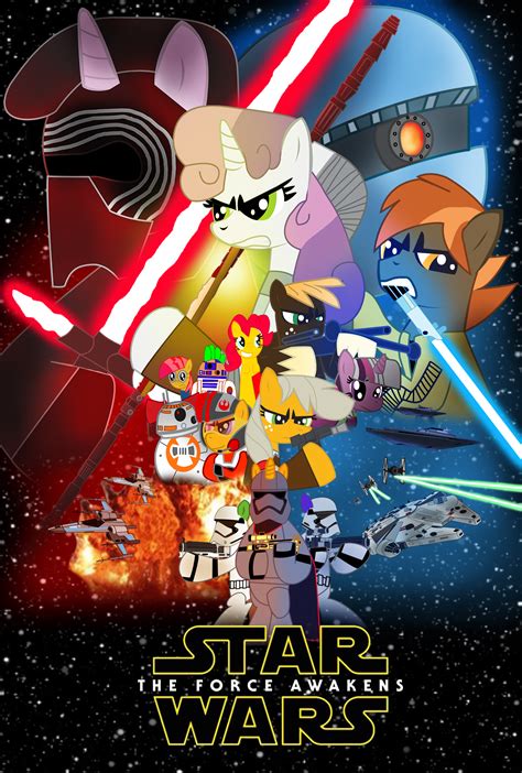 Mlp Star Wars Crossover Poster By Ejfirelightningarts On Deviantart