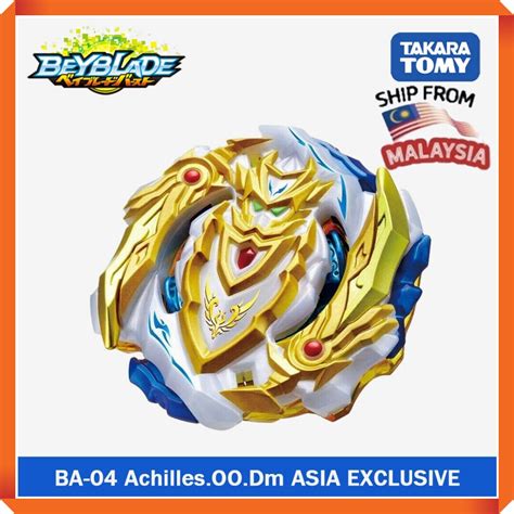 Authentic Takara Tomy Beyblade Burst Ba 04 Cho Z Achilles 00 Dm White Version Shopee Malaysia