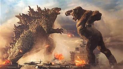 Godzilla Kong King 4k Night Fight Wallpapers