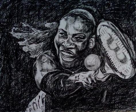 Serena Williams Drawing By Pramoj Purushothaman Fine Art America