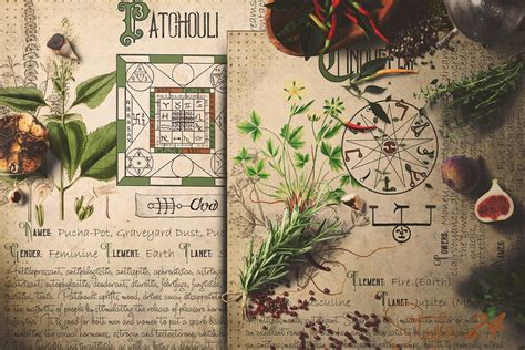 Grimoire Herbal Pages Witchcraft Printable Book Of Shadows Etsy