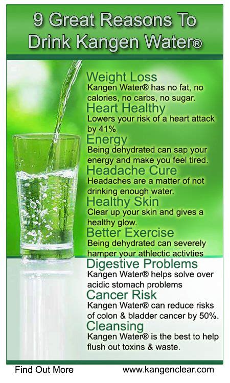 Kangen Water Benefits Alkaline Water Benefits Health