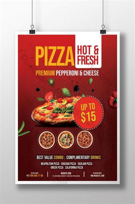 Delicious Pizza Psd Poster Template Psd Free Download Pikbest