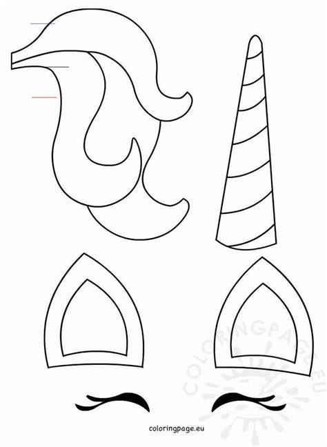 ️unicorn Horn Coloring Page Free Download