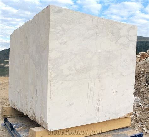 Volakas White Marble Blocks From Greece