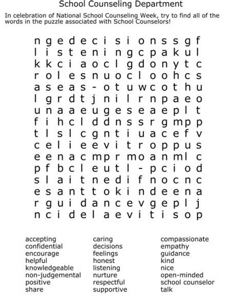 10 Best Images Of Middle School Word Search Worksheet