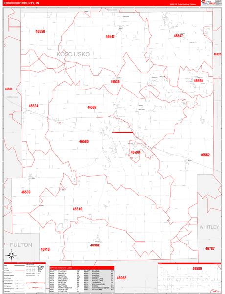 Digital Maps Of Kosciusko County Indiana