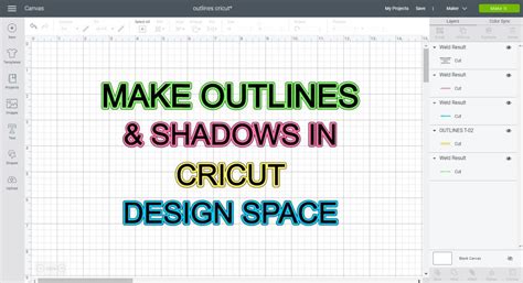How To Use The Offset Tool In Cricut Design Space Make Outlines