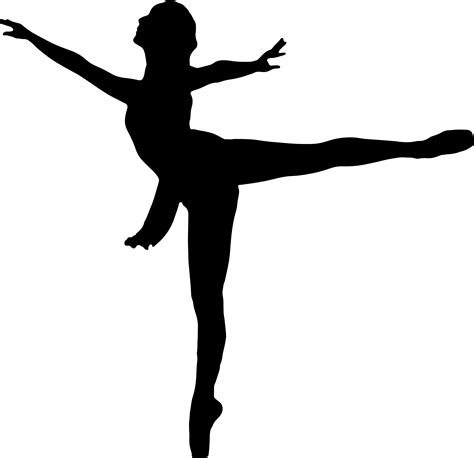 Dancer Silhouette Arabesque Free Download On Clipartmag
