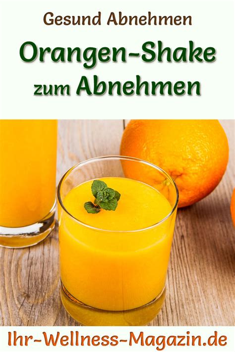 Orangen Shake Smoothie And Abnehmshake Zum Selber Machen