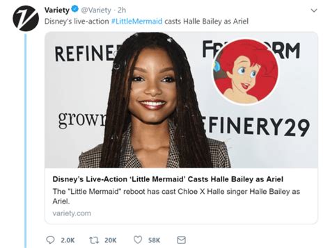 Disney Casts Incredibly Talented Halle Bailey As Ariel In Live Action