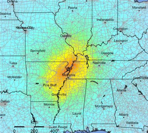 New Madrid Fault Map United States Map