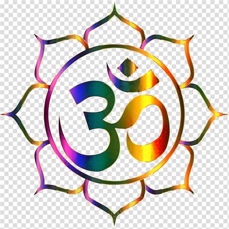 Om Logo Namaste Hinduism Symbol Computer Color