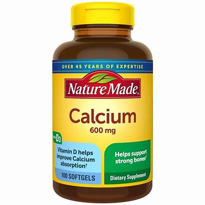 Calcium Nature 600 Liquid Mg Softgels Vitamin