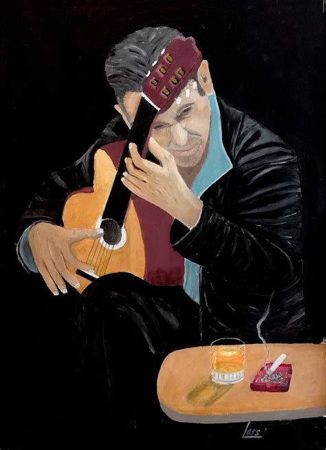 Guitar Player Painting By Lars Berglund Fine Art America